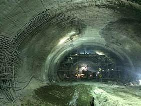 PENETRON ADMIX-treated shotcrete was applied to ensure waterproof concrete structures for Santiago Metro’s new Line 3