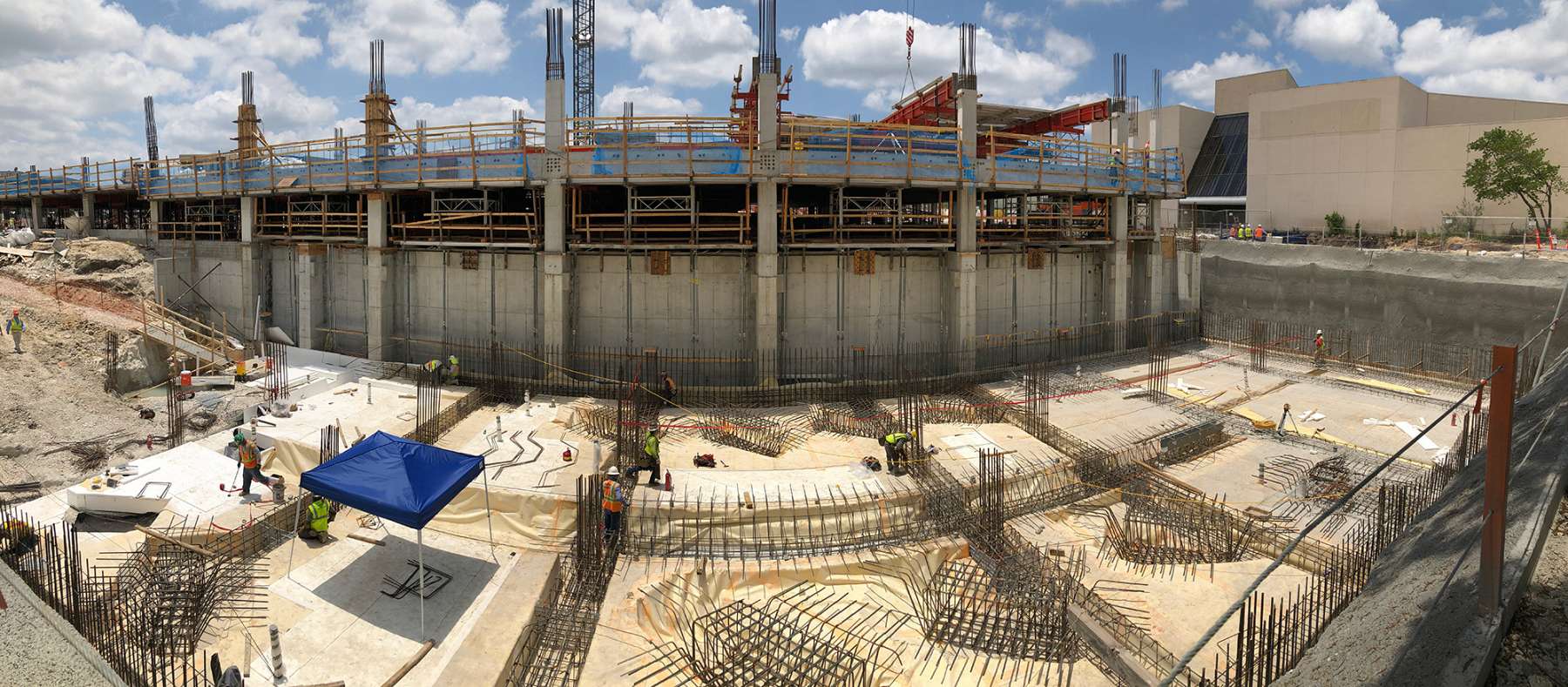 Plans called for the chiller plant to be built about 20-feet (6 m) below-grade, making a robust waterproofing solution an important part of the project specifications