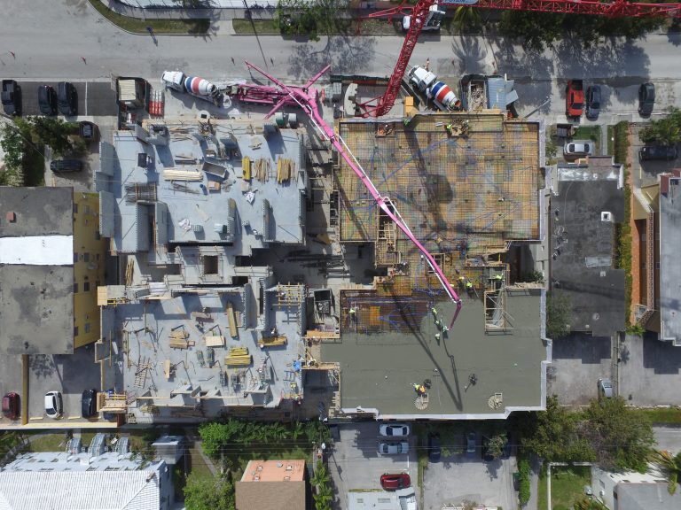Close to the Atlantic Ocean and with a high water-table, the Elevens in the Road engineers opted for an integral, crystalline solution to waterproof the concrete structures