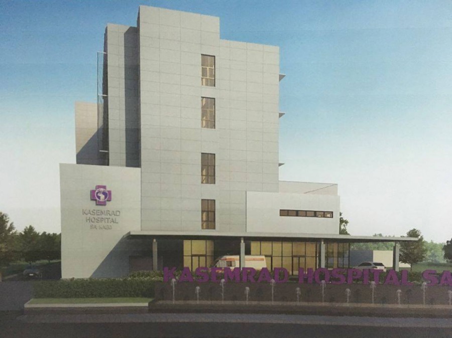 The new 5-floor wing expands Kasemrad Hospital’s capacity to 115-beds and even includes a rooftop garden.