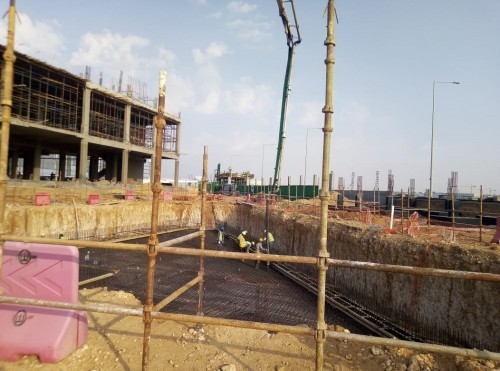 PENETRON ADMIX treated the foundation slabs and water storage tanks (drinking water and fire-fighting reservoirs) of the NCB project to create durable concrete structures