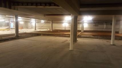 The first step was to quickly stop countless active leaks in the concrete foundation slab with PENEPLUG, then sealing the remaining cracks with PENECRETE MORTAR.