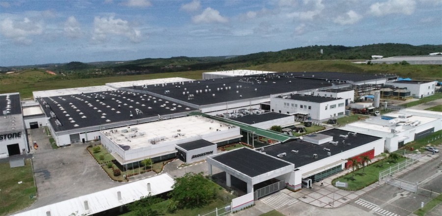 Bridgestone Tire Facility aerial view