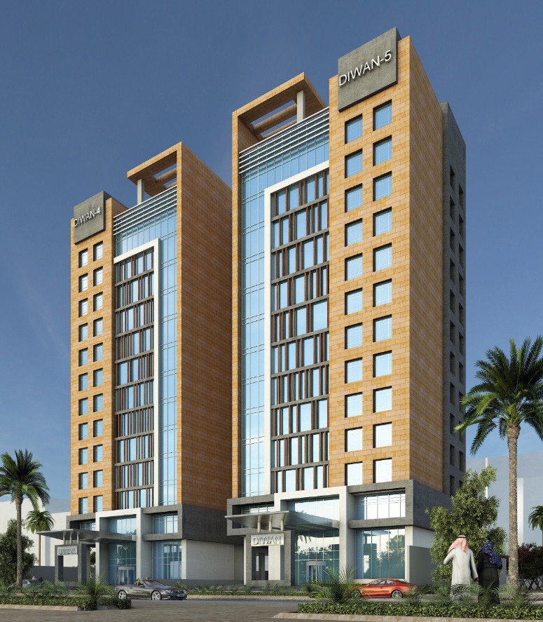 The concrete basements of both Diwan Residence towers (14-floors tall with 210 apartments) were waterproofed with a combination of Penetron crystalline products.