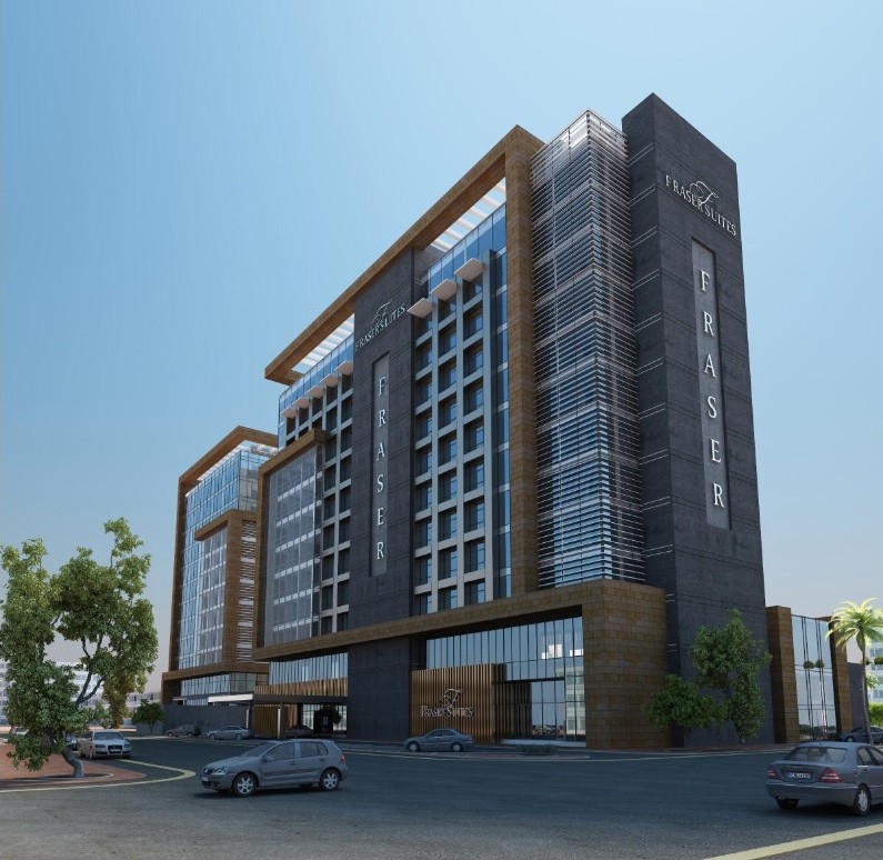 A serviced residence hotel with 95 luxury units, the Fraser Suites below-grade concrete structures (including a parking garage) were waterproofed with PENETRON ADMIX