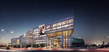 The Magyar Telekom headquarters in Budapest is one of Hungary’s largest office development projects in recent memory, providing workspace for over 4,500 employees.