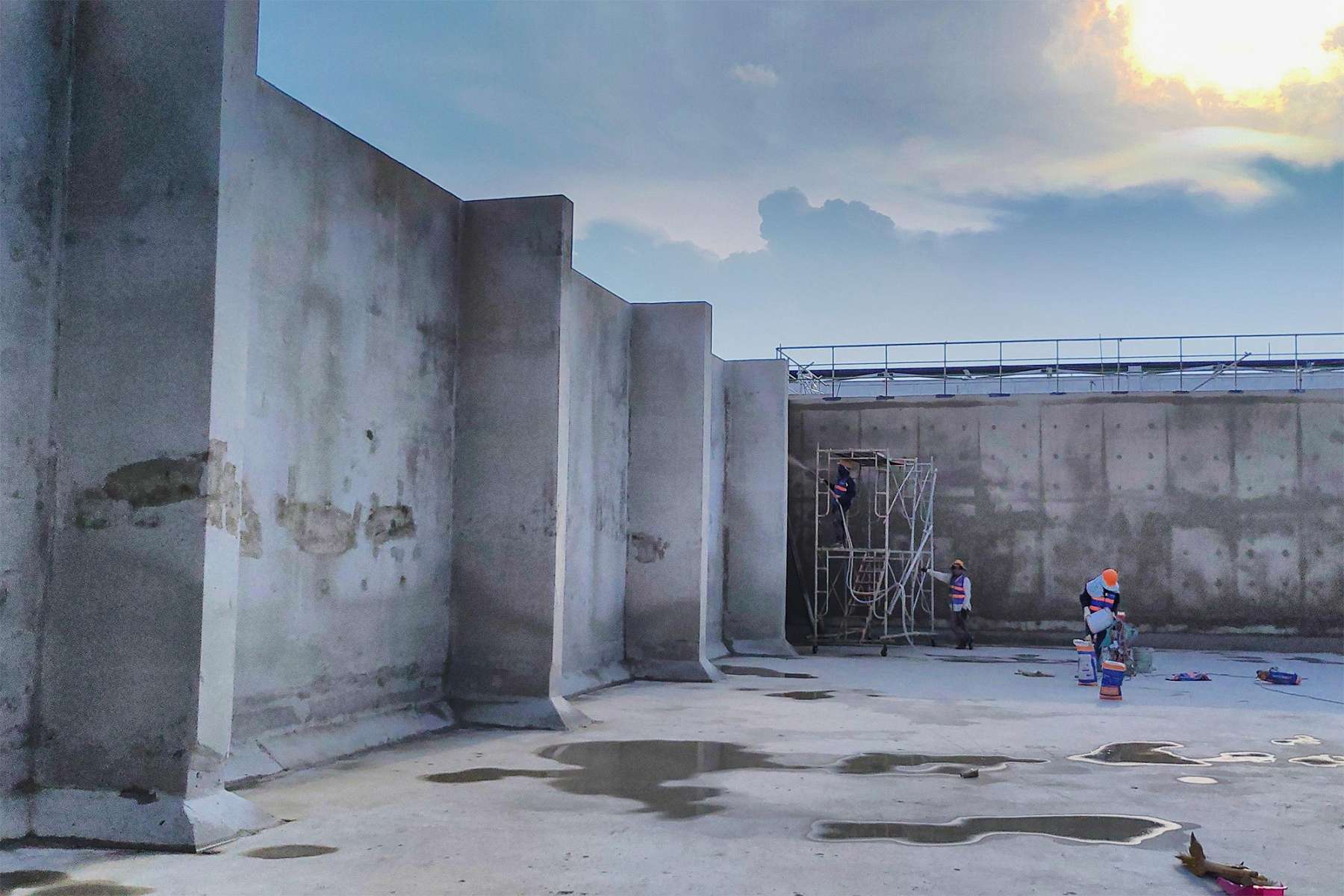 PENETRON enables the Nitori wastewater treatment plant to withstand a corrosive environment of effluent and chemicals – ensuring a durable concrete structure.