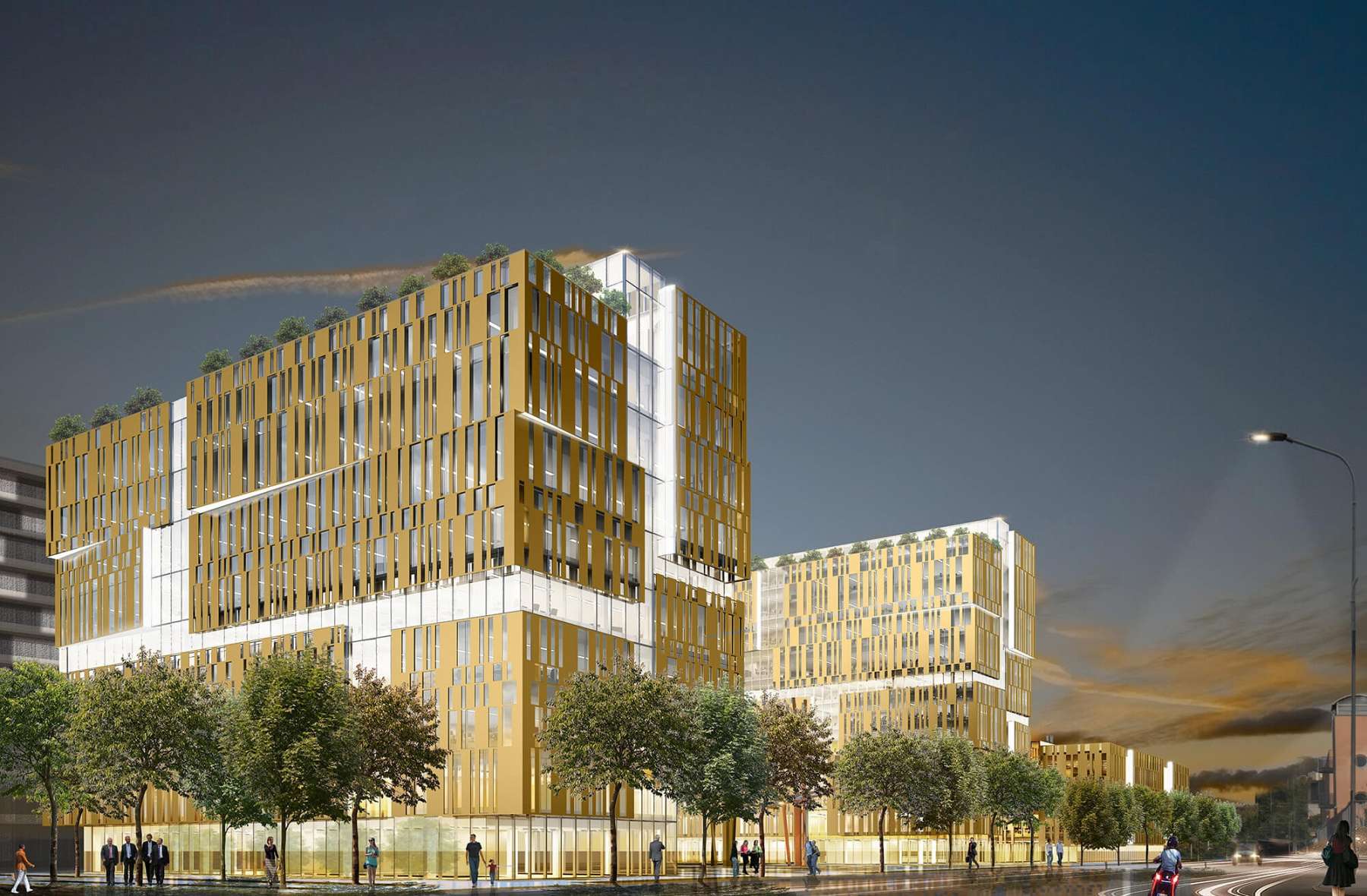 PENETRON ADMIX was used to waterproof the extensive below-grade concrete structures of the new complex in Milan, Italy that combines office towers with green spaces.