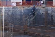Before any concrete is poured, a technical support specialist from PENETRON Hellas inspects the construction site to help ensure the best possible results.