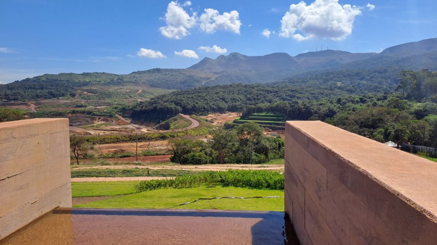 As part of reparations for the victims’ families, the Vale mining company agreed to build a memorial as a ‘public memory’ of the disaster; here a view of the valley.