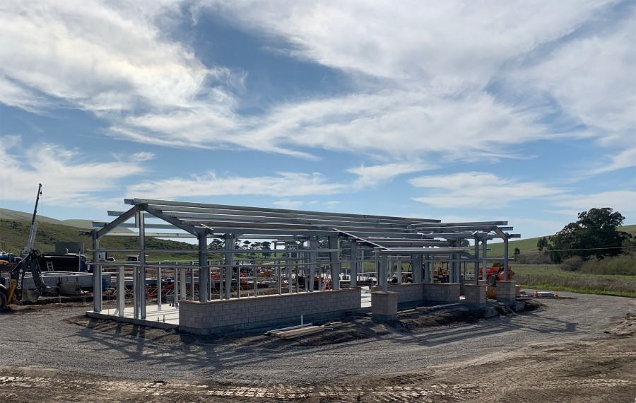 The main control building was the final stage of construction of the Cayucos MBR/UV wastewater treatment plant that uses membrane bioreactor and UV light technology.