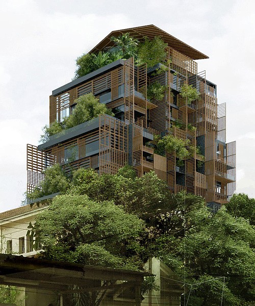 The Jean Nouvel-designed 15-floor Mata Atlântica Tower is a highlight of the new Cidade Matarazzo complex in São Paulo, Brazil.