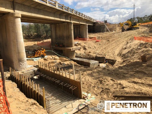 PENETRON ADMIX was used to treat the bridge’s new concrete structures to provide permanent resistance to the constant weathering – including a self-healing capability.