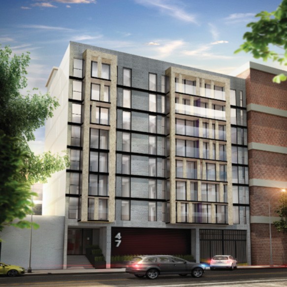 Located in the City’s historic district, the Humboldt 47 luxury apartment project applied PENETRON ADMIX to waterproof its underground water tanks