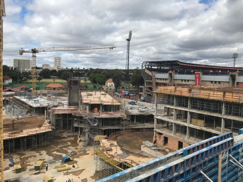 A combination of PENETRON ADMIX, PENEBAR SW-55 waterstop strips, PENETRON, and PENECRETE MORTAR was used to counter the groundwater at the construction site.