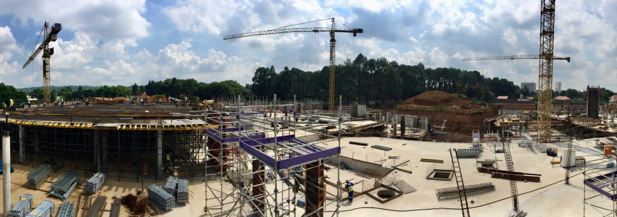 Penetron crystalline products were used in the elevator pits, the suspended swimming pool and the concrete roof slabs of the Loftus Park project to waterproof the concrete matrix.