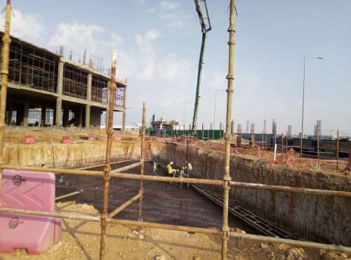 PENETRON ADMIX treated the foundation slabs and water storage tanks (drinking water and fire-fighting reservoirs) of the NCB project to create durable concrete structures
