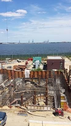 The biologically activated filter (BAF) pump station at the Patapsco Wastewater Treatment Plant is located next to the Chesapeake Bay; it plays a key role in helping clean up the Bay.