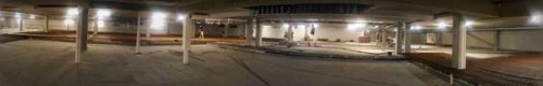 A panorama of the Pentagon parking garage shows an intact belowground structure – after PENETRON technology eliminated heavy leakage and repaired damaged and weathered concrete elements.