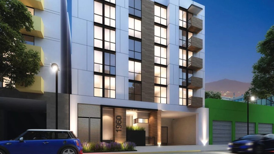 The Plutarco 21 development features 800 mid- to low-income apartments housed in six residential towers: available in 48 m2 to 65 m2 layouts.
