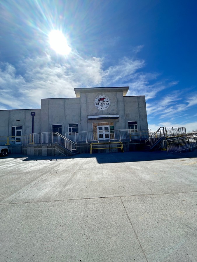 Entrance of meat processing plant in North Platte