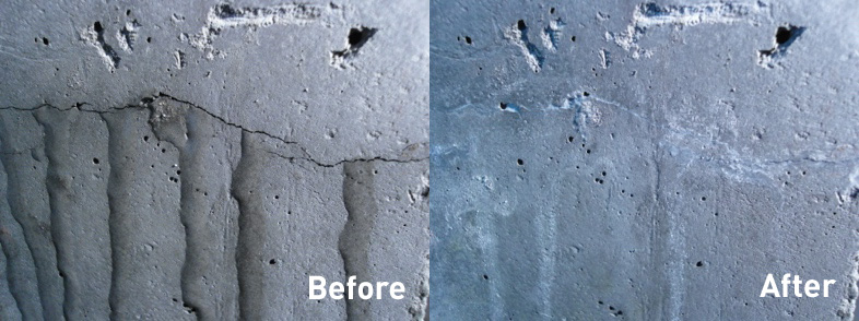 Penetron Admix before and after